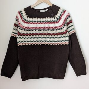Erika Fair Isle Sweater Chenille Christmas
